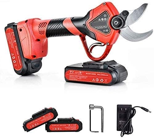 Professional Electric Pruning Shears Cordless Electric Pruning Shears 2Pcs Rechargeable 2Ah Lithium Battery Professional Tree Branch Pruner 30Mm