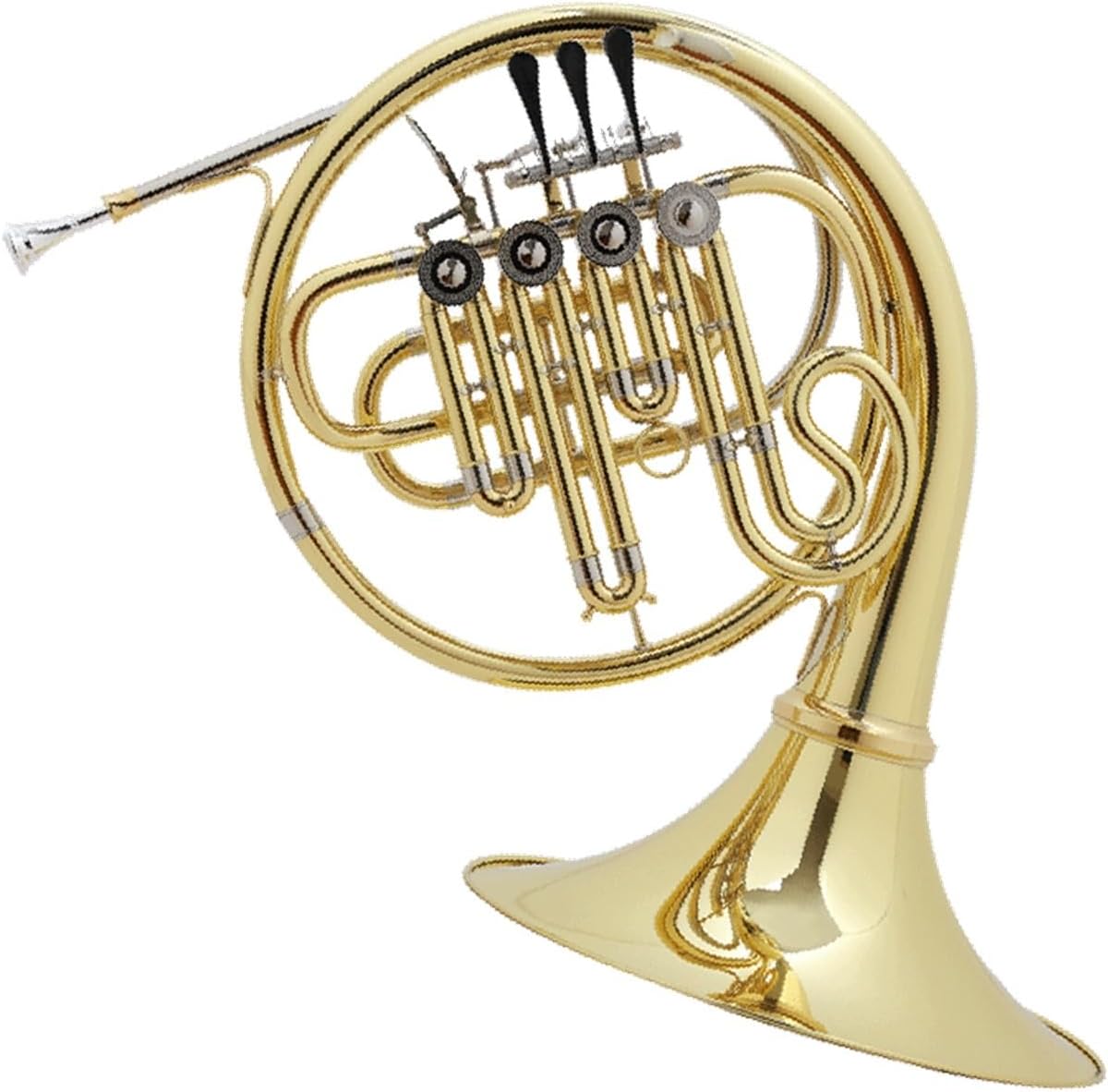 4 Key French Horn French Horn Instrument B Flat Single Row Double Four Key Split Joint Performance(Single Row)