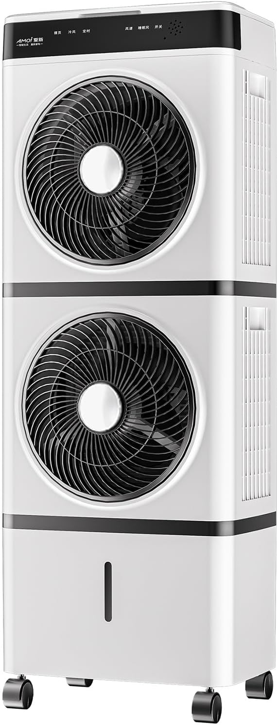 Portable Air Conditioners/Swamp Cooler with Remote, 12H Timer, Portable Evaporative Cooler with Oscillation, 3 Speeds, Cooling Fan for Bedroom, Living Room, Office(95cm(37.4in))