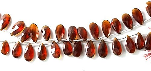 Garnet Briolettes, You Chose Quantity You Would like, 7.4mm x 15mm, Calibrated Garnet Pear Briolettes