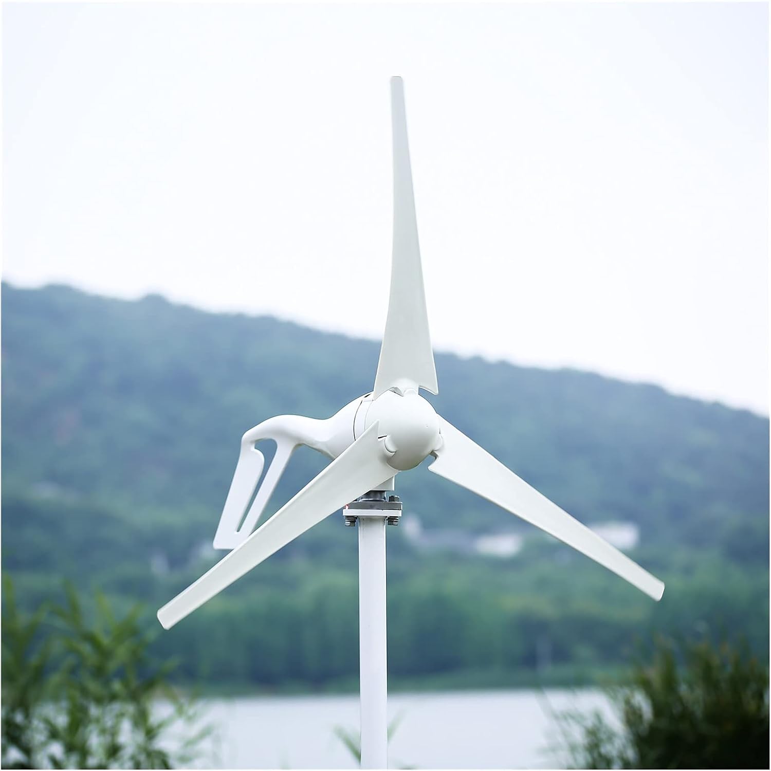 Industrial Wind Turbine Generator 400W AC12 24V 5 Blades Wind Turbine Generator for Power Generation Solar and Wind Power Parts(5 Blades,Free Controller_24)