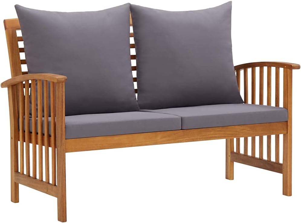 Patio Bench with Cushions 46.9
