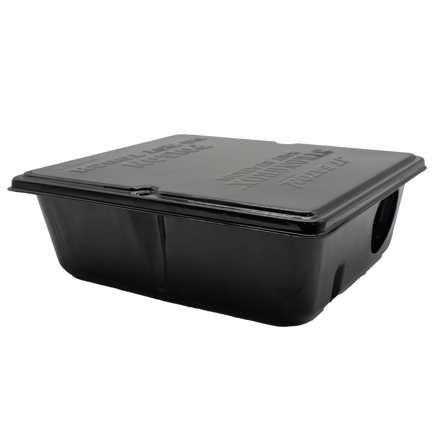 Strongbox Galvanized Steel Tamper-Resistant Bait Station with Black Powder Coating – Heavy-Duty Rodent Control Station – Weather-Resistant, Secure & Reusable Design