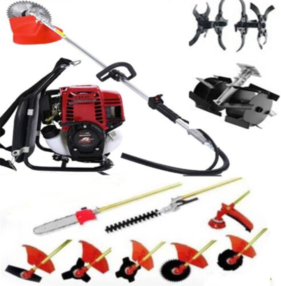 GX35 Backpack 11 in 1 Brush Cutter Weed Eater Lawn Mower Hedge Trimmer Home Yard Tool