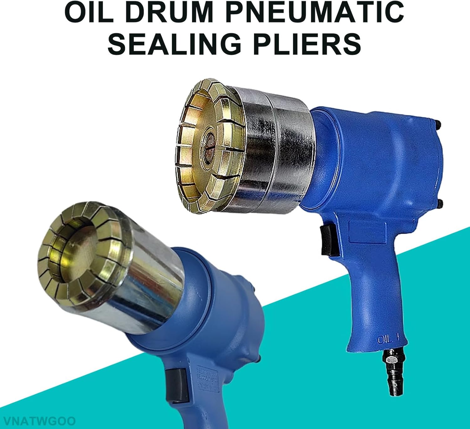 Pneumatic Sealing Machine for Iron Drum Cover, Oil Drum Cover Crimping Tool 35/70mm Sealing Barrel Crimper Sealer (40MM)