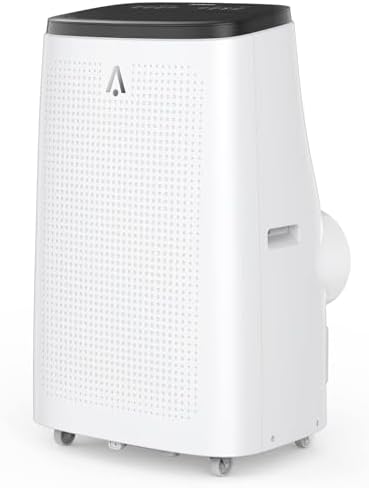 Portable Air Conditioners, 14000 BTU AC Unit with Remote Control, Energy Efficient Quiet Operation for Bedroom, Office, Dorm Rooms Up to 750 Sq. Ft, 24H Timer, Black Top