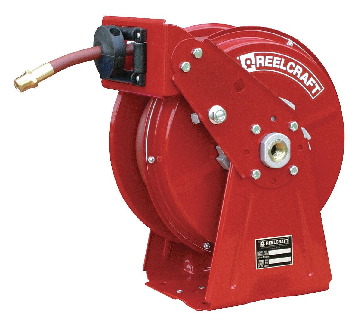 Reelcraft DP5635 OLP Heavy Duty Compact Dual Pedestal Hose Reel, 3/8