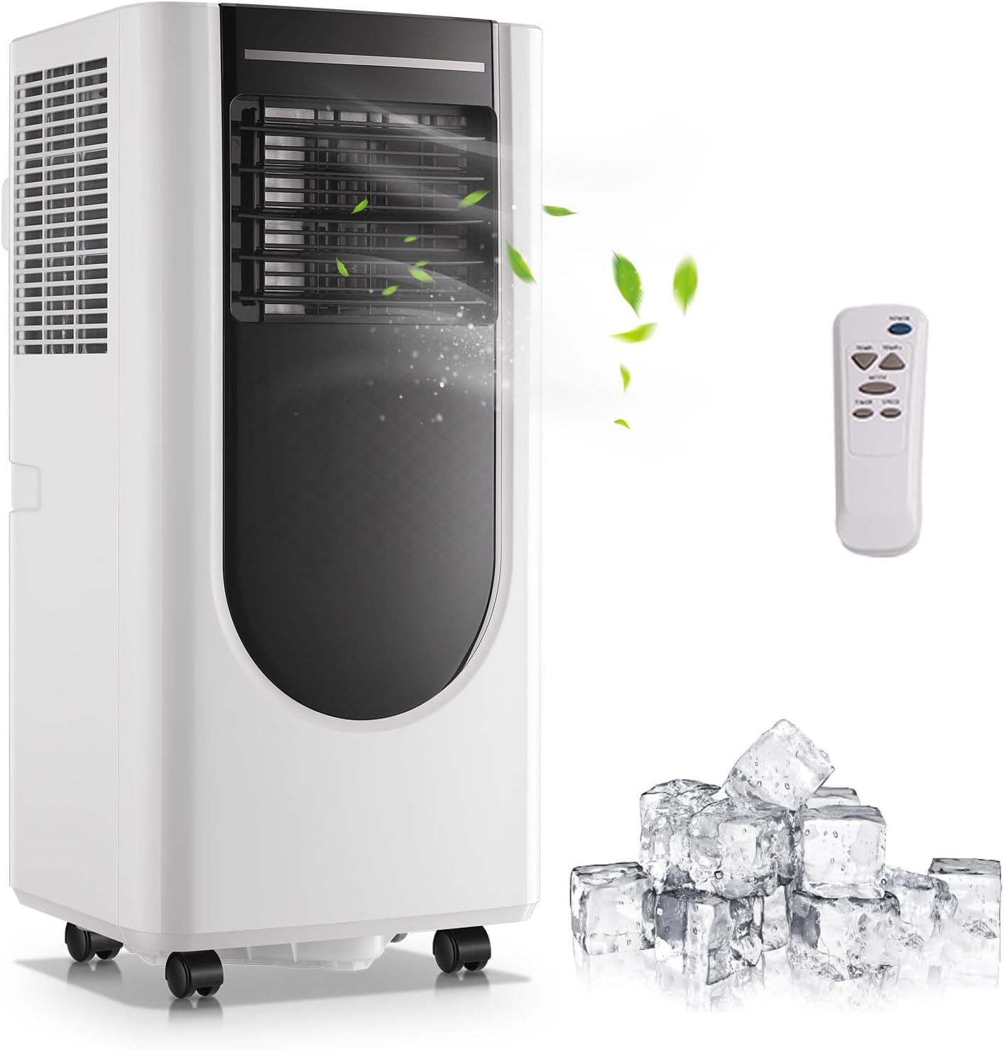 WANAI Portable Air Conditioner, 8000 BTU 6-in-1 Air Conditioner Cooling For Rooms Spaces Up To 250 Sq.Ft, Multi-Function Portable Air Conditioner Suitable For Bedroom, Office, Living Room