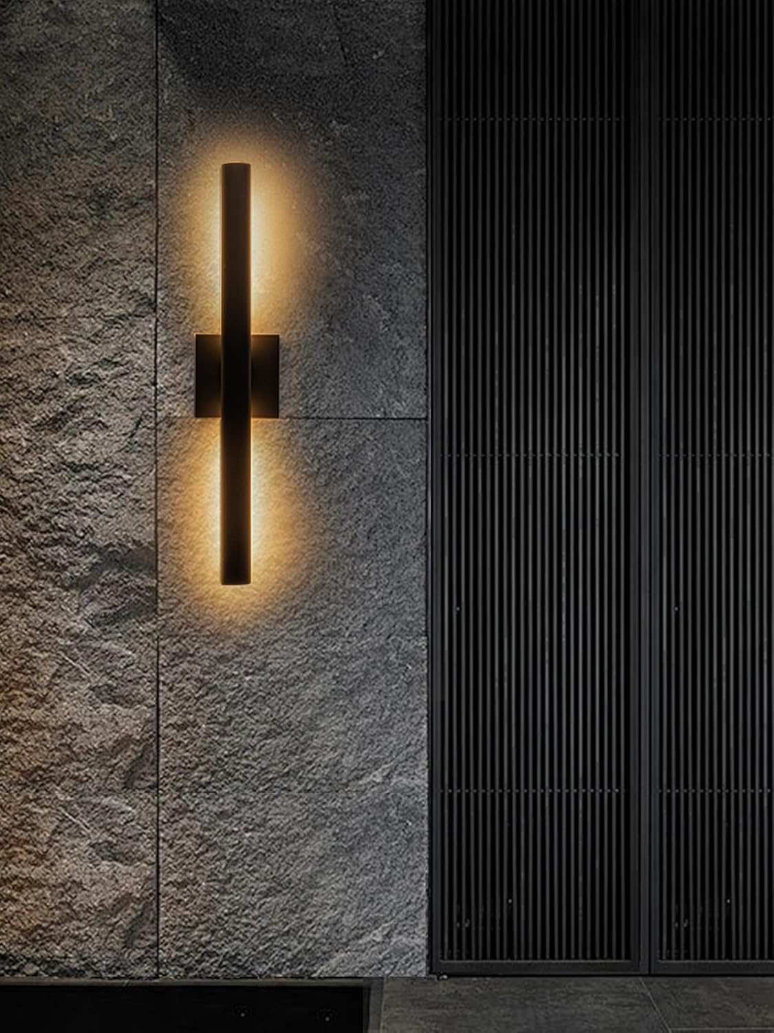 Outdoor Wall Lights LED, Modern Exterior Light Fixture, 22