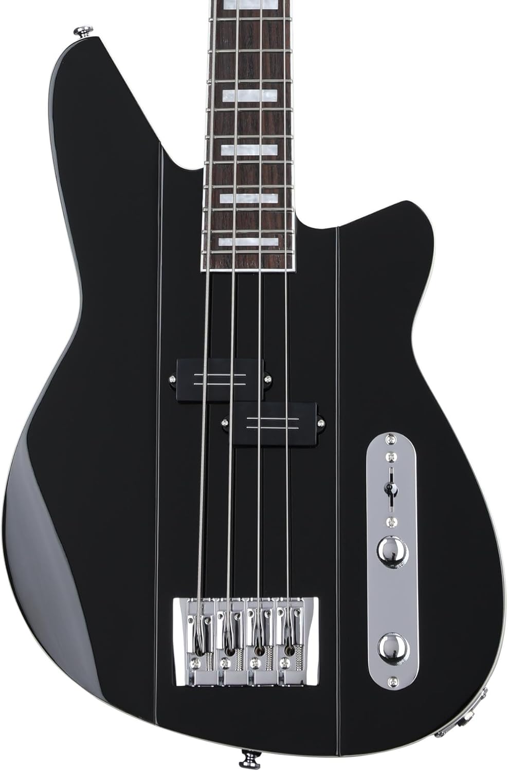 Reverend Sentinel Electric Bass Guitar - Midnight Black