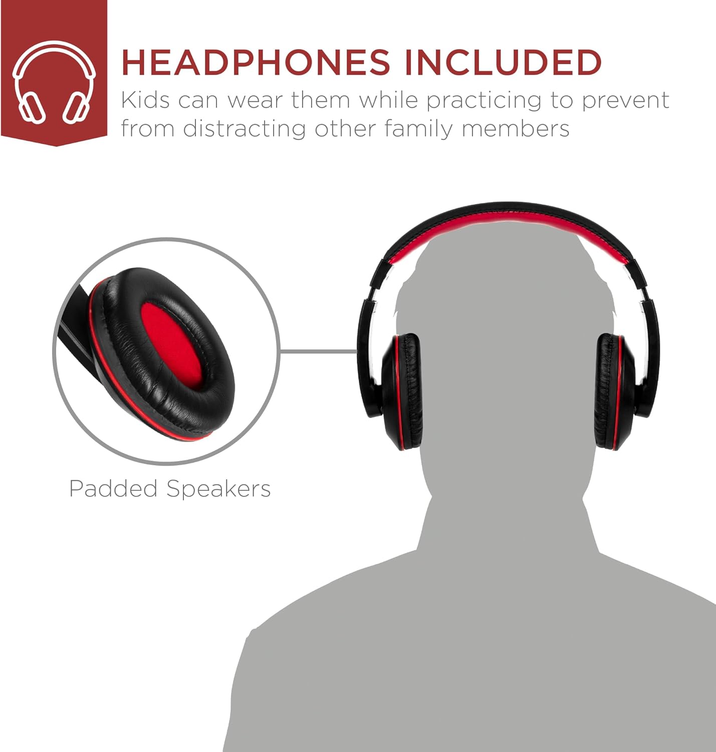 Best Choice Products 61-Key Beginners Complete Electronic Keyboard Piano Set w/Lighted Keys, LCD Screen, Headphones, Stand, Bench, Teaching Modes, Note Stickers, Built-In Speakers - White