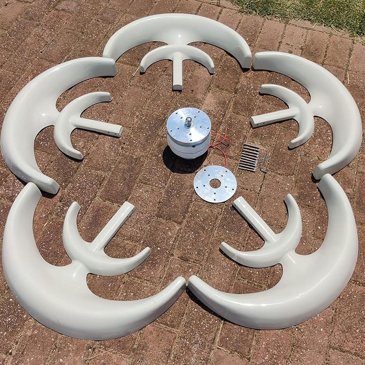 1000W 12V 24V Vertical Wind Turbine Generator, with MPPT Controller, Wind Turbine Home Use Nylon Fiber Wind Turbine Three-Phase Alternator (Green -12V)