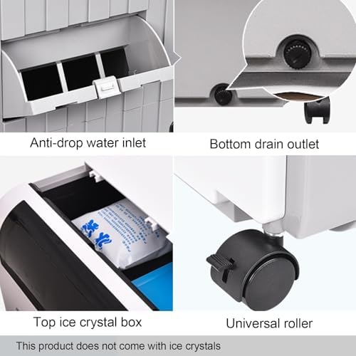 Evaporative Air Cooler with Remote Control, 3-in-1 Portable Air Conditioner, Windowless Air Conditioner, 8 Gal Water Tank, 3 Speeds, 7H Timer, Water Shortage Reminder for Room Bedroom Office(34x34x104