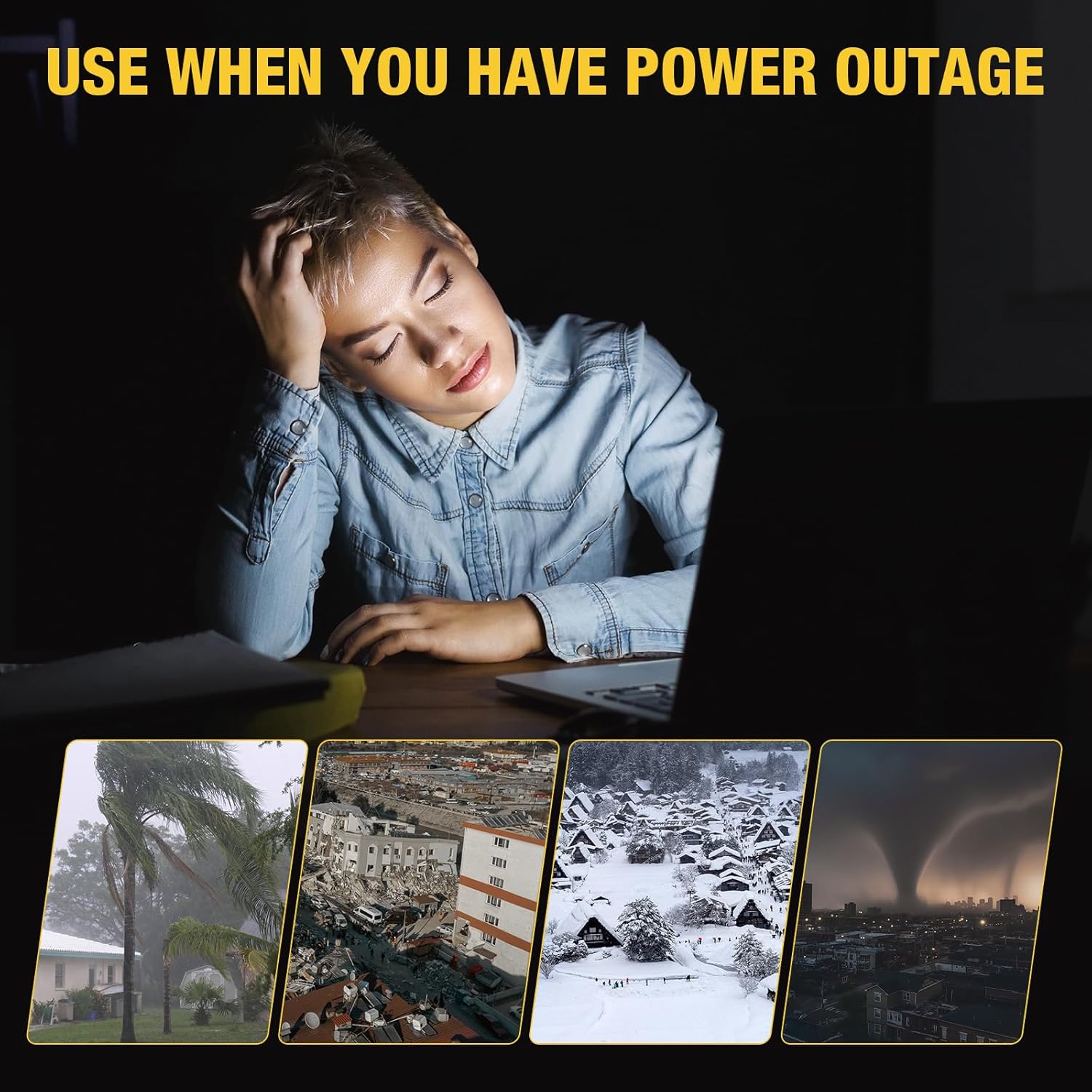 50FT 30 Amp Generator Cord with Pre-Drilled Power Inlet Box,Heavy Duty Generator Power Cord 4 Prong,125/250V,NEMAL14-30P/14-30R,Waterproof,ETL Listed,Home/RV Power Supply