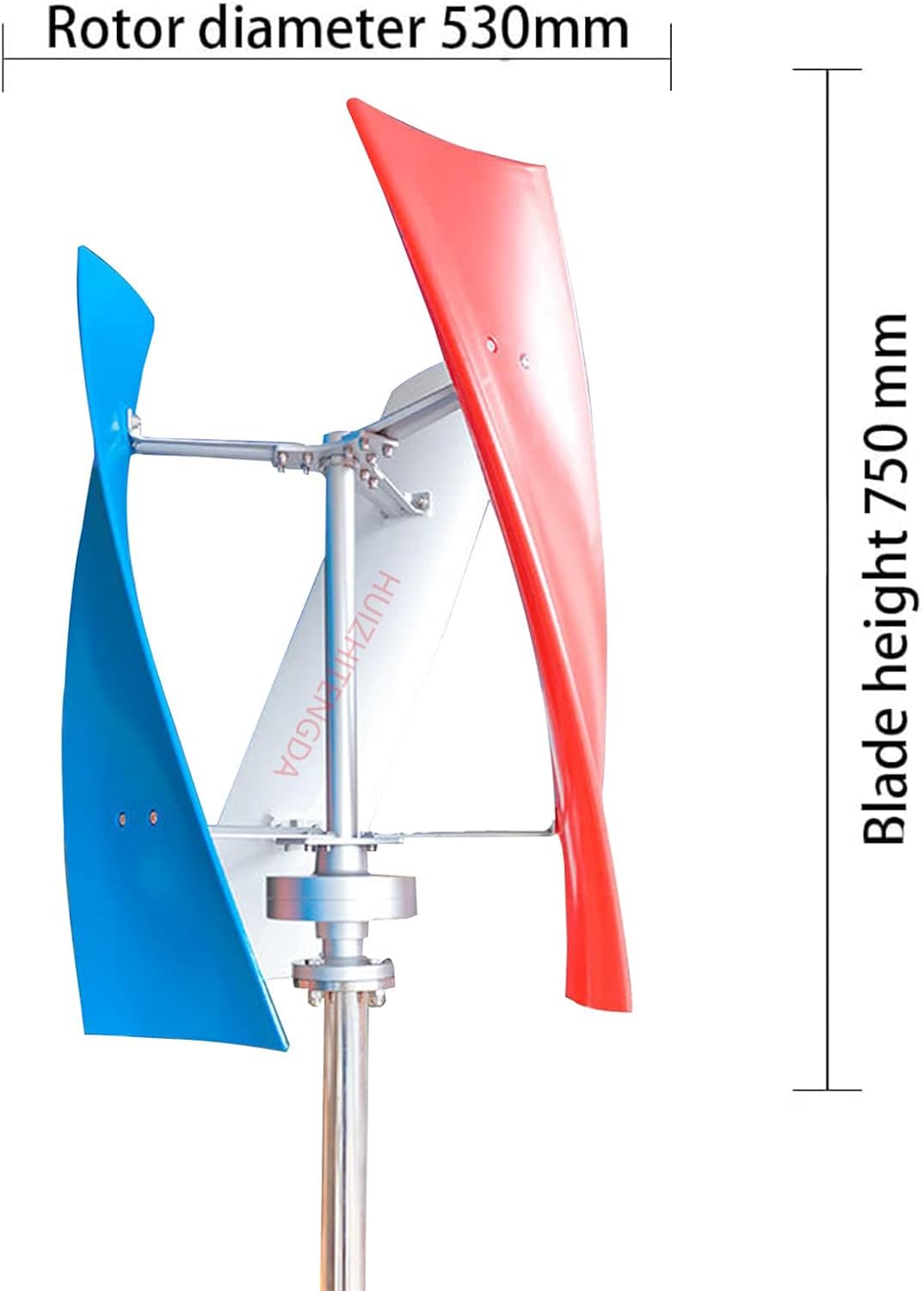 Small Wind Energy Turbine Generator 3000W 12V 24V 48V Vertical Windmill 3 Blades Wind Turbine Generator with MPPT Controller
