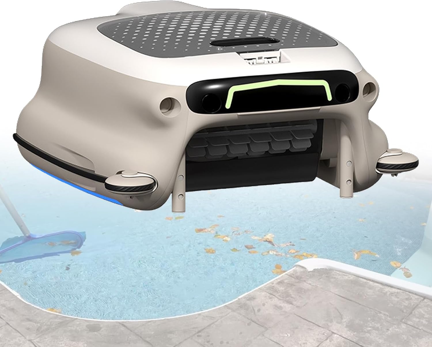 Cordless Pool Cleaner Robot, Automatic Electric Pool Cleaning Machine, 3H Quick Charge, 5-6H Runtime, 7800mAh Battery