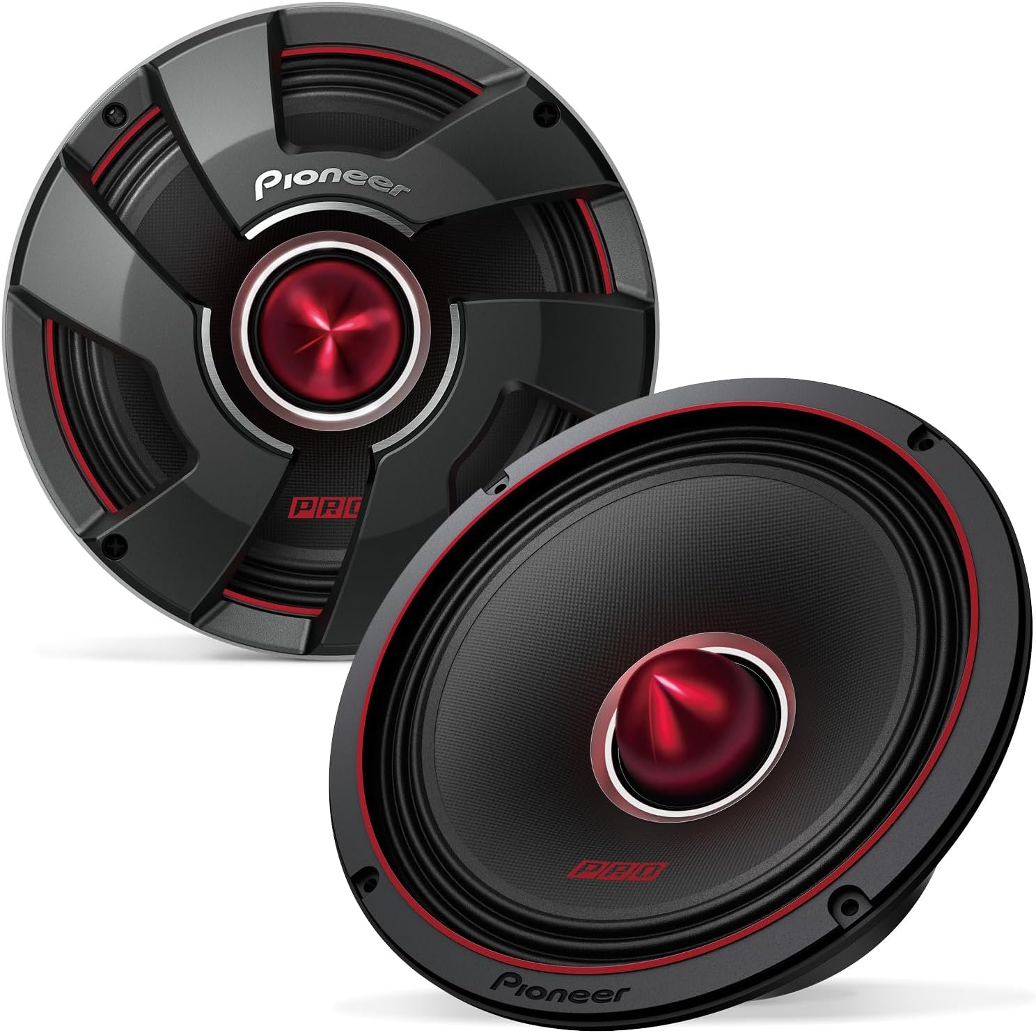 Pioneer P.R.O. Series TS-M801PRO 8” Speakers (Pair) – 600W Max, Perfect for high-SPL Builds and pro-Level car Audio