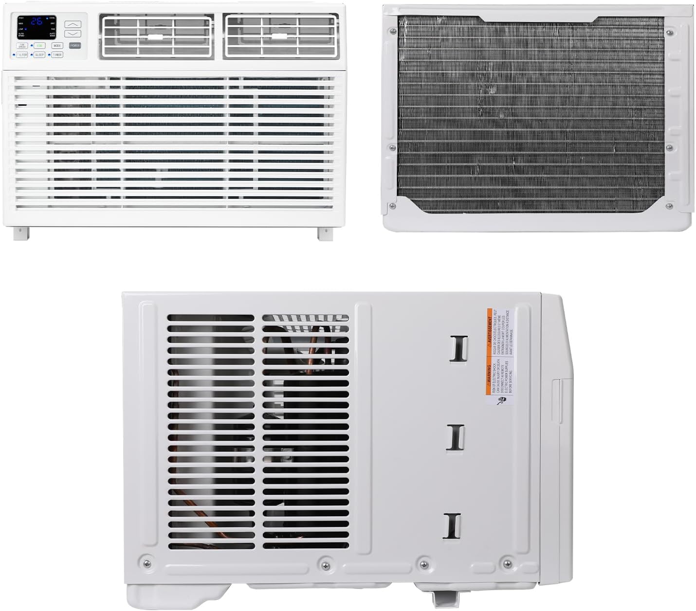 Window Air Conditioner, 12000 BTU Window AC Unit, Cooling Room 550sq.ft, Fast Cooling, 24H Timer, Dehumidifier Mo, Energy Saving, Remote Control for Living Room, Bedroom, Office