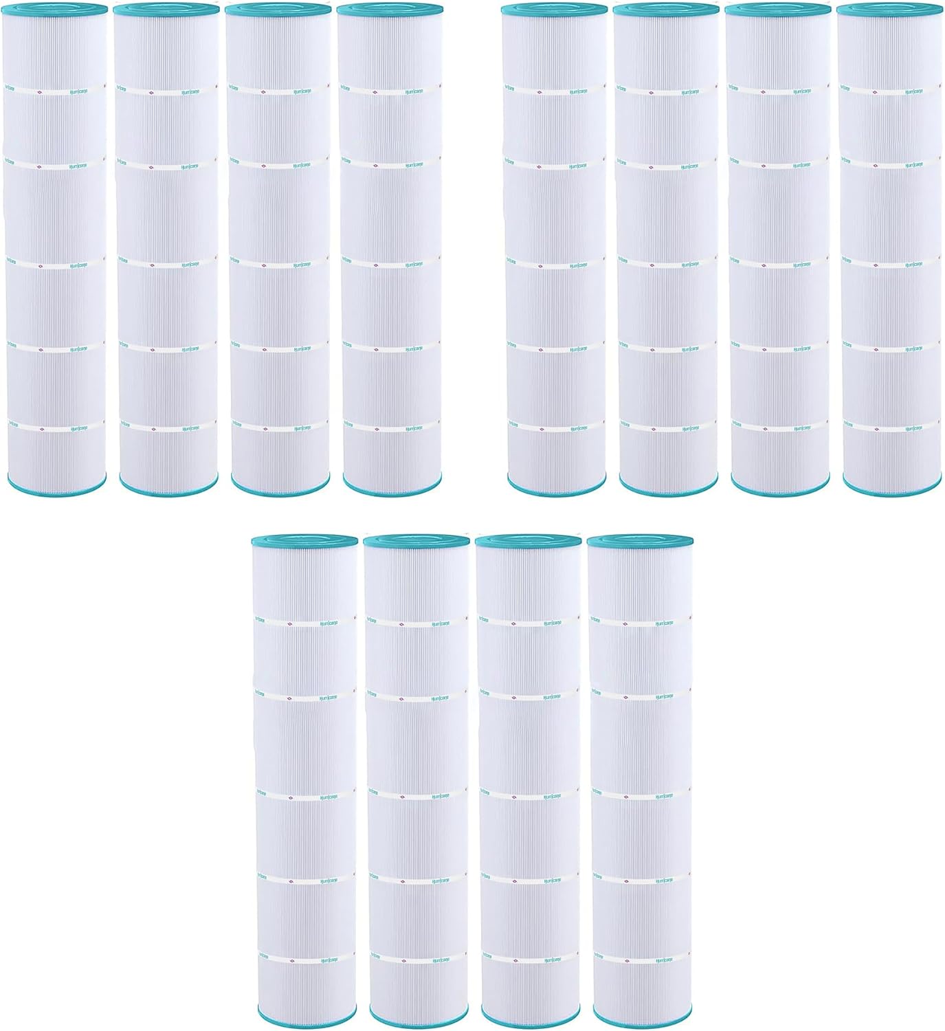 Hurricane Filters 12 Pack HF7482-04 Advanced Pool Filter Cartridge - Replacement for PJAN145, Unicel C-7482, Filbur FC-0820, Jandy Industries CL580, CV580