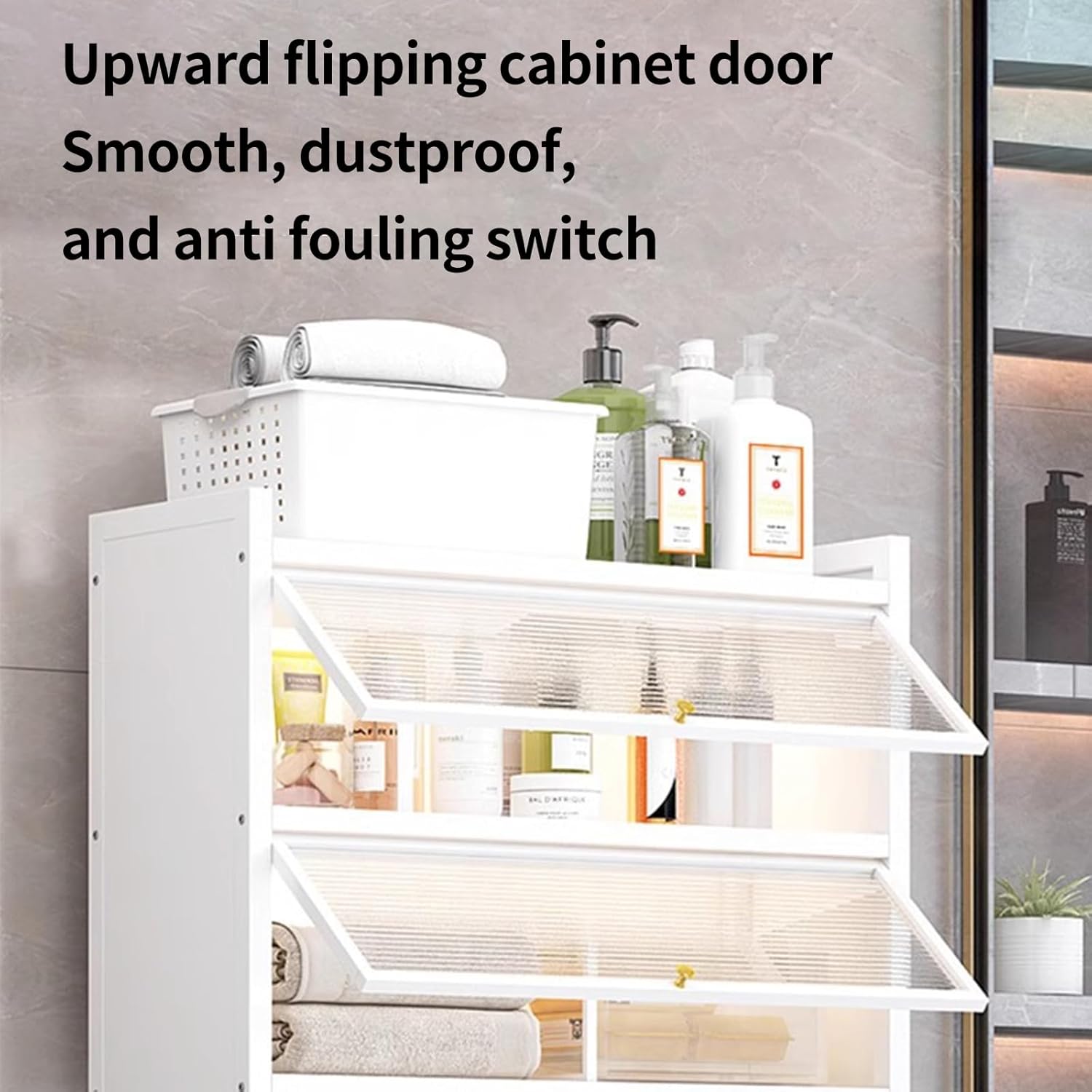 3-Tier Washing Machine Cabinet Drum Washing Machine Storage Rack Over The Washer and Dryer Storage Shelf, with Adjustable Feet(Black)