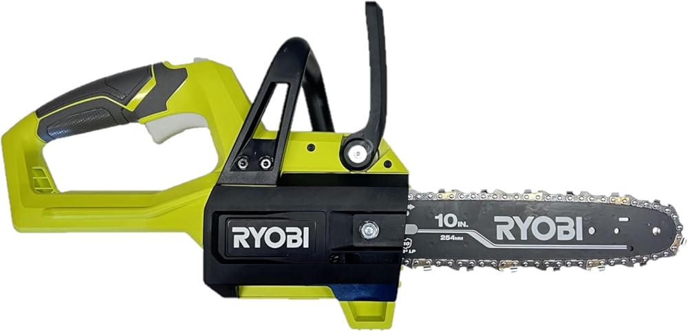 RYOBI 40-Volt 10 in. Cordless Battery Chainsaw (Tool Only) RY40507BTL, Green (Renewed)