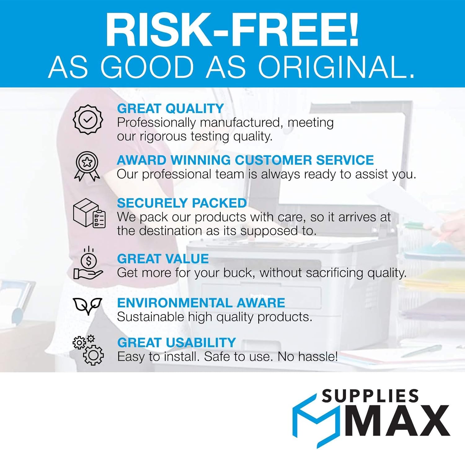 Compatible Replacement for Savin MP-C2004/MP-C2004EX/MP-C2504/MP-C2504EX/MP-C2504SP Drum Unit Combo Pack (BK/C/M/Y) (D244-2209BCMY)