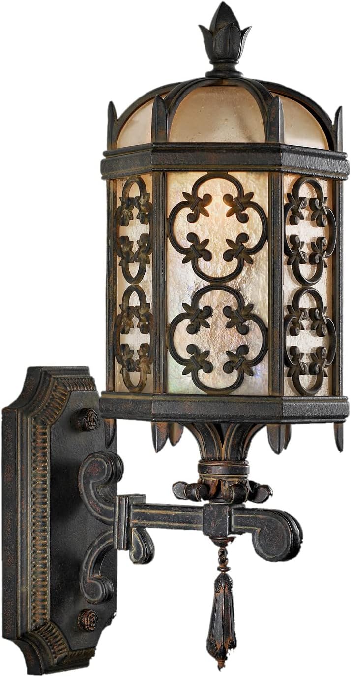 Fine Art Lamps 329881, Costa del Sol Outdoor Wall Sconce Lighting, 60 Total Watts, Iron
