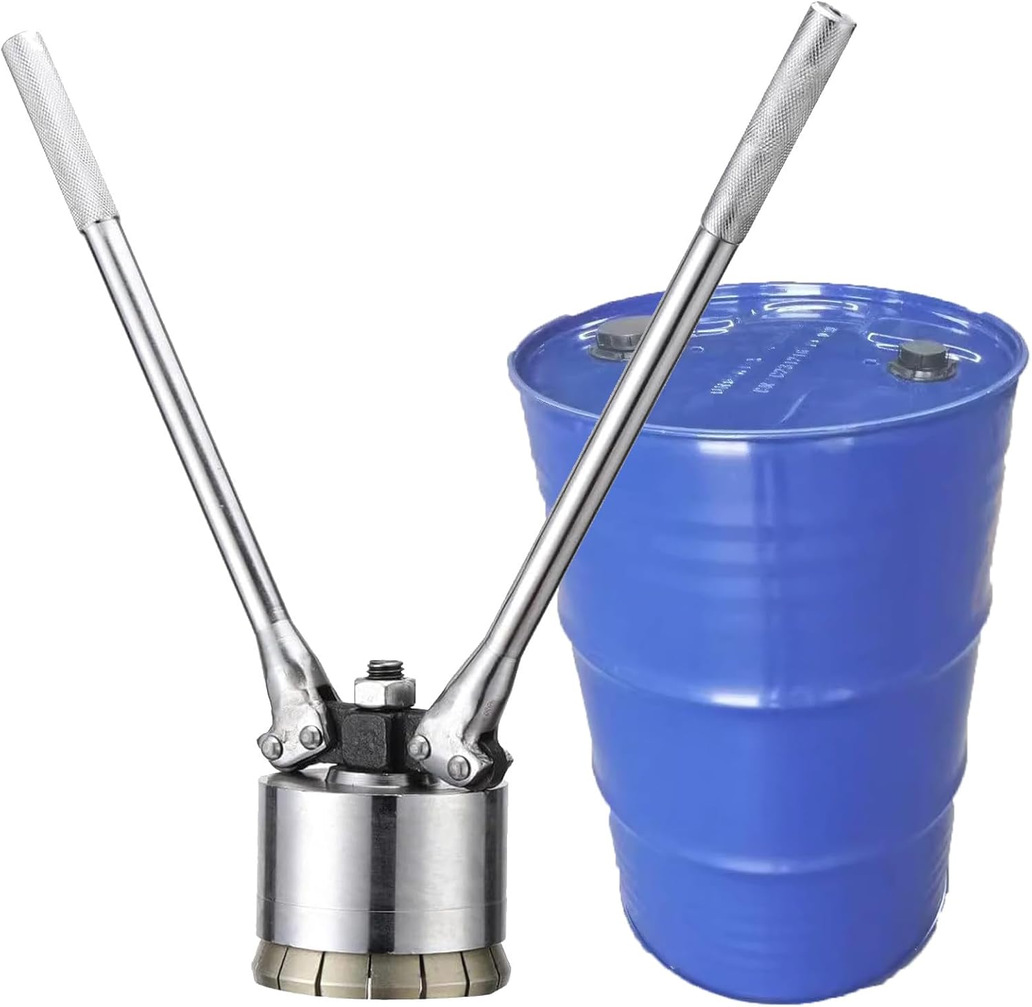 200L Oil Drum Pressure Cap Crimping Tool, 35&70mm Sealing Barrel Crimper Sealer, Manual Iron Barrel Sealing Machine,35mm+70mm