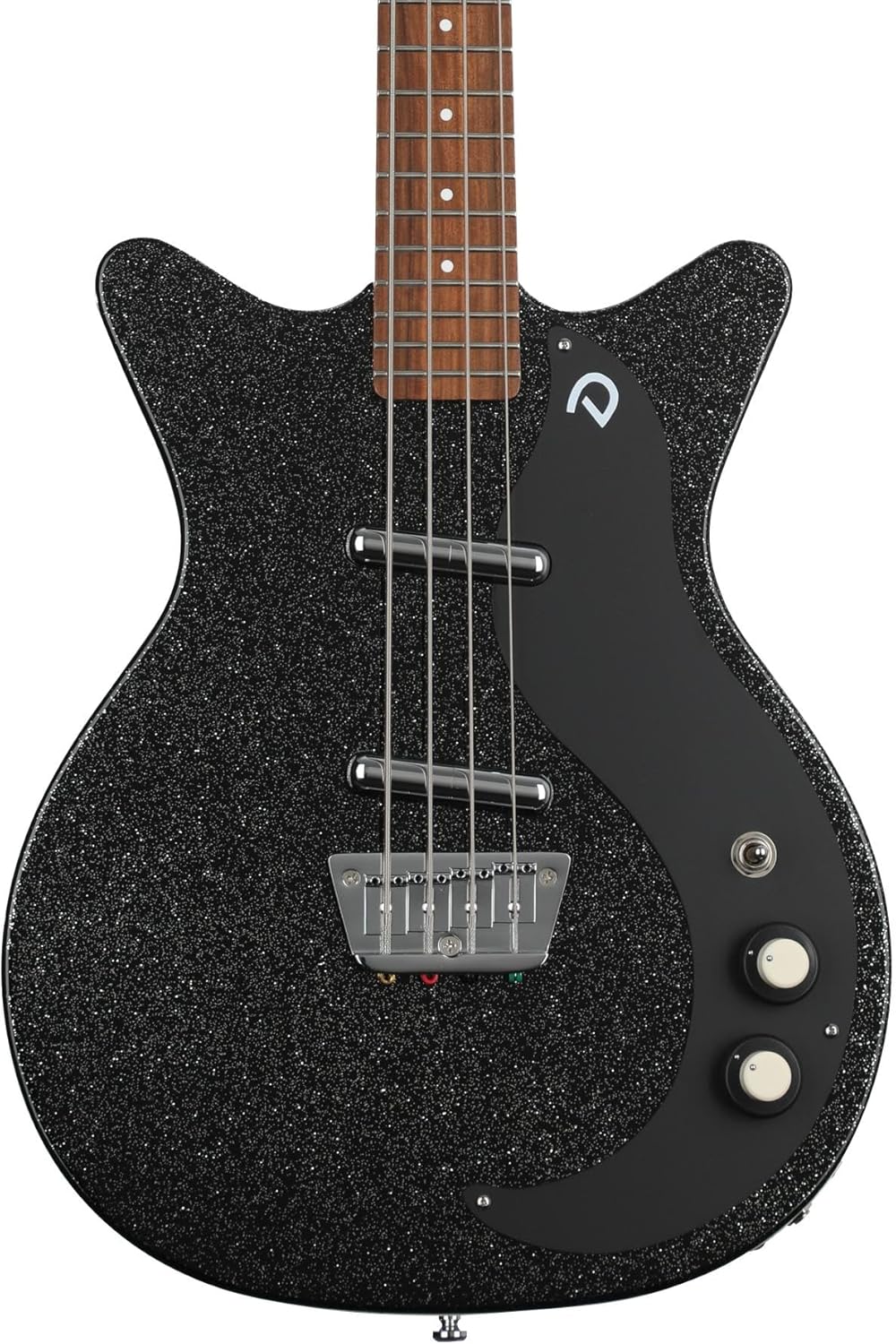Danelectro '59DC Short Scale Bass Guitar - Black Metalflake