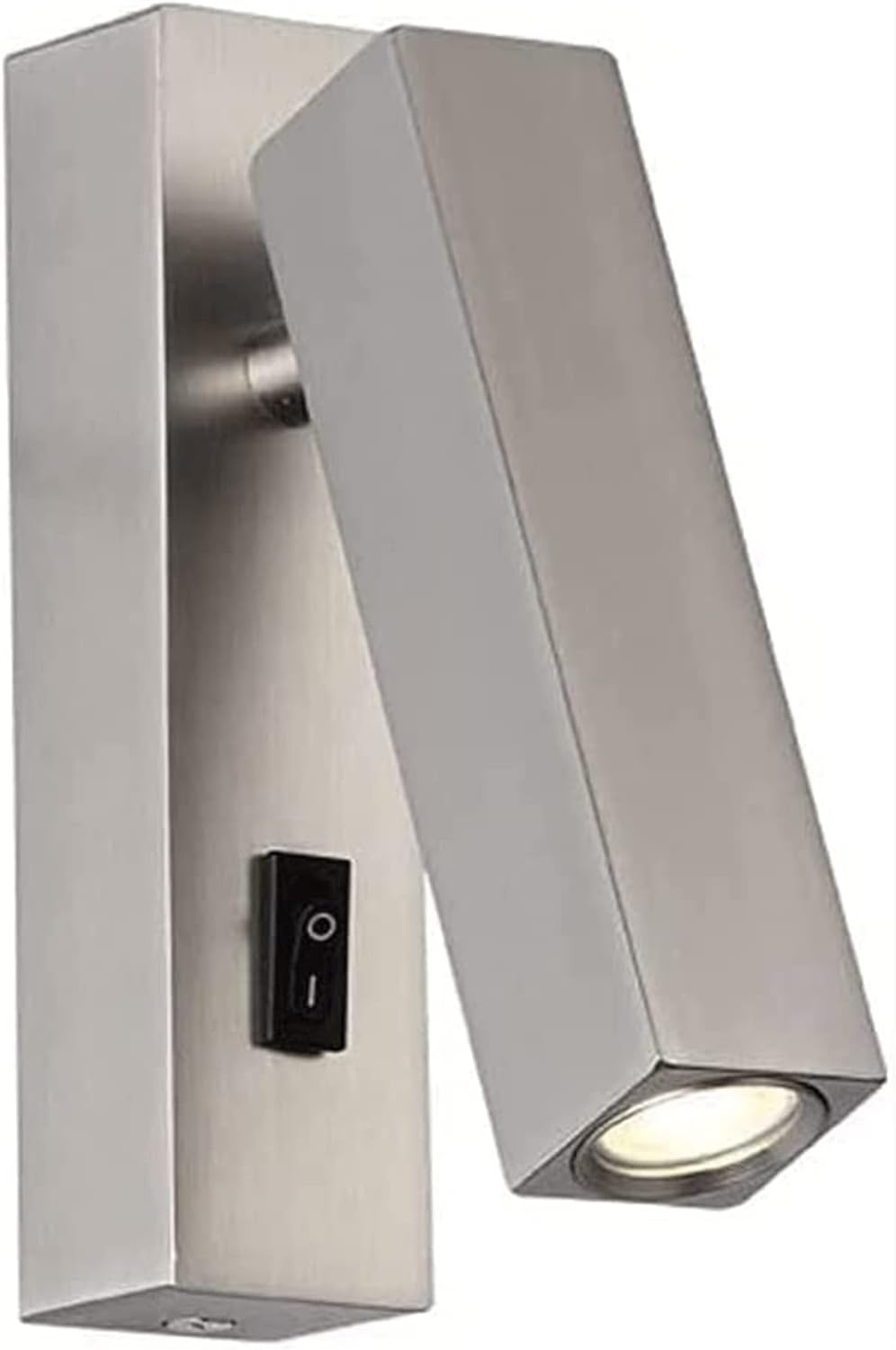 Creative Wall Lamp, Rotatable Bedside Reading Spotlight, LED Wall Sconce with Switch, Modern Headboard Light, USB Charging Port, Indoor Adjustable Lighting Fixture for Bedroom Living Room ( Color : Ni