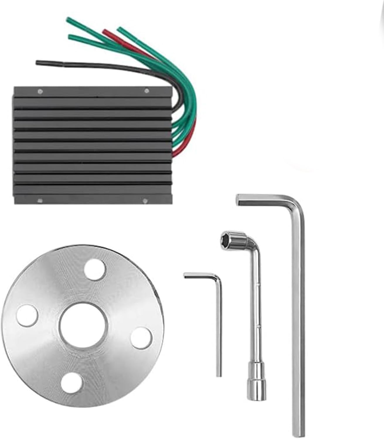 Wind Turbine Generator Kit, 12V 24V 48V 1500W Wind Power Generator with 8 Blade and MPPT Charge Controller for Marine, Home Hybrid Solar Wind System