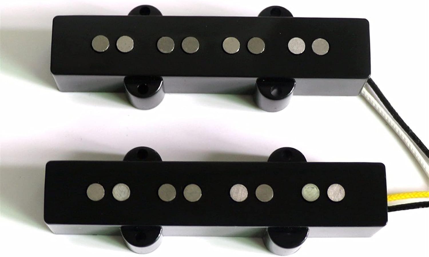 Electric Guitar Kit Alnico 5 Fiber Bobbin Guitar Pickups for 4 String Jazz Bass Guitar Guitar humbucker Pickup