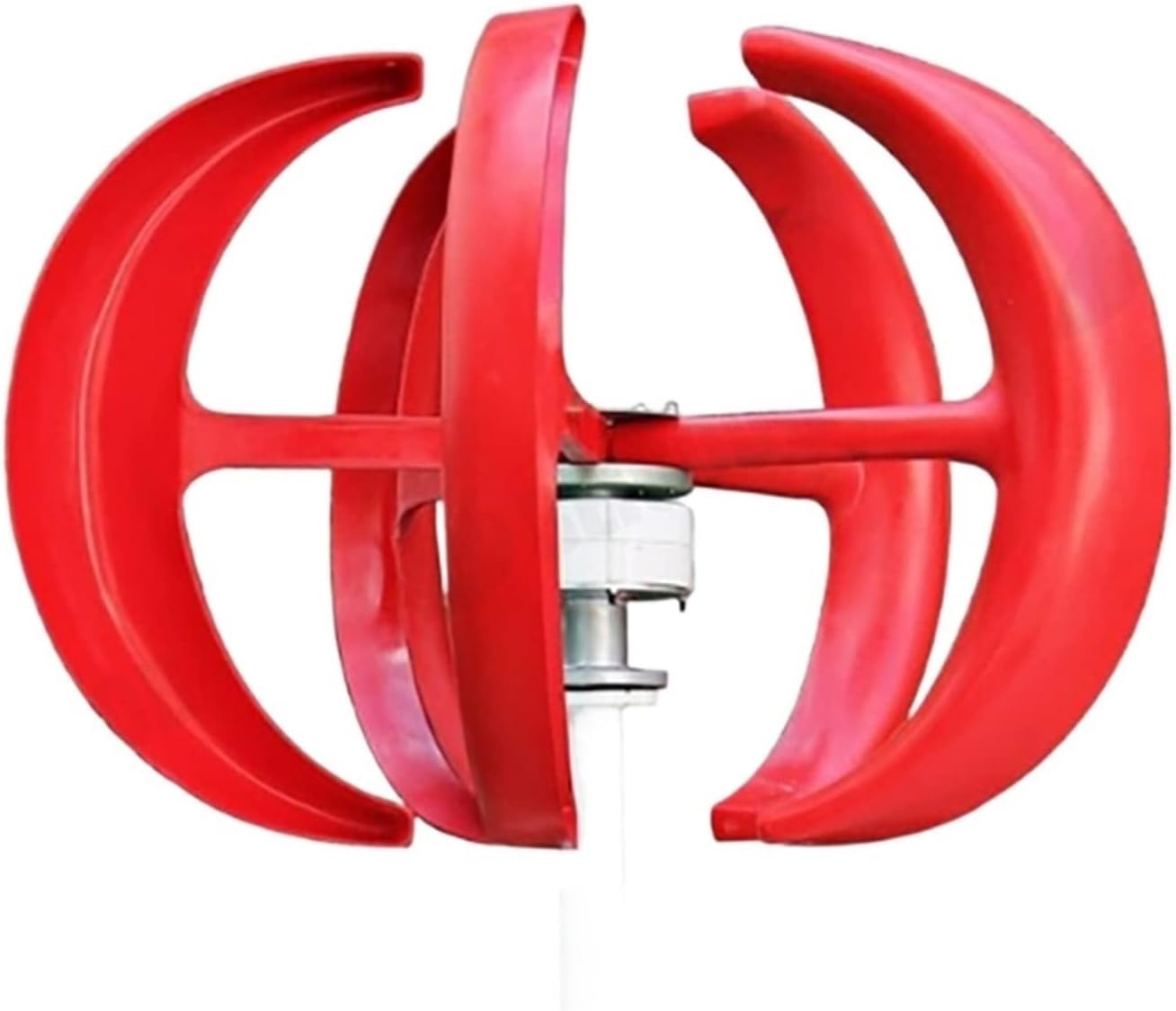 Wind Turbine, 1000W Wind Turbine 12v 24v Vertical Axies Wind Generator Small Windmill Free Energy with MPPT Charge Controller Homeuse(Red,Turbine ONLY_48V)