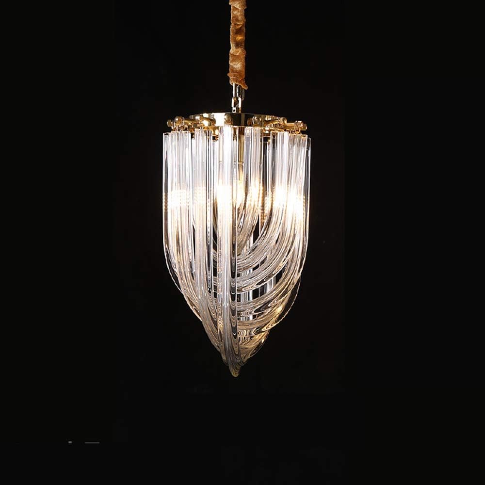 Suspension Lamp Modern Novelty Glass Crystal Pendant Lights E14 Base Fitting Hanging Lamps for Living Room Restaurant Bedroom Villa Hotel Home Decor Lighting Fixtures,1-Light,1-Light
