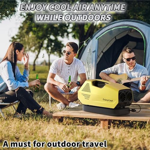 Tent Air Conditioner Portable Portable Air Conditioners Air Conditioners Portable air conditioners needed 222W Low Power Idea for RV Van Life Camping Tent RVs or Home Use no windows blue