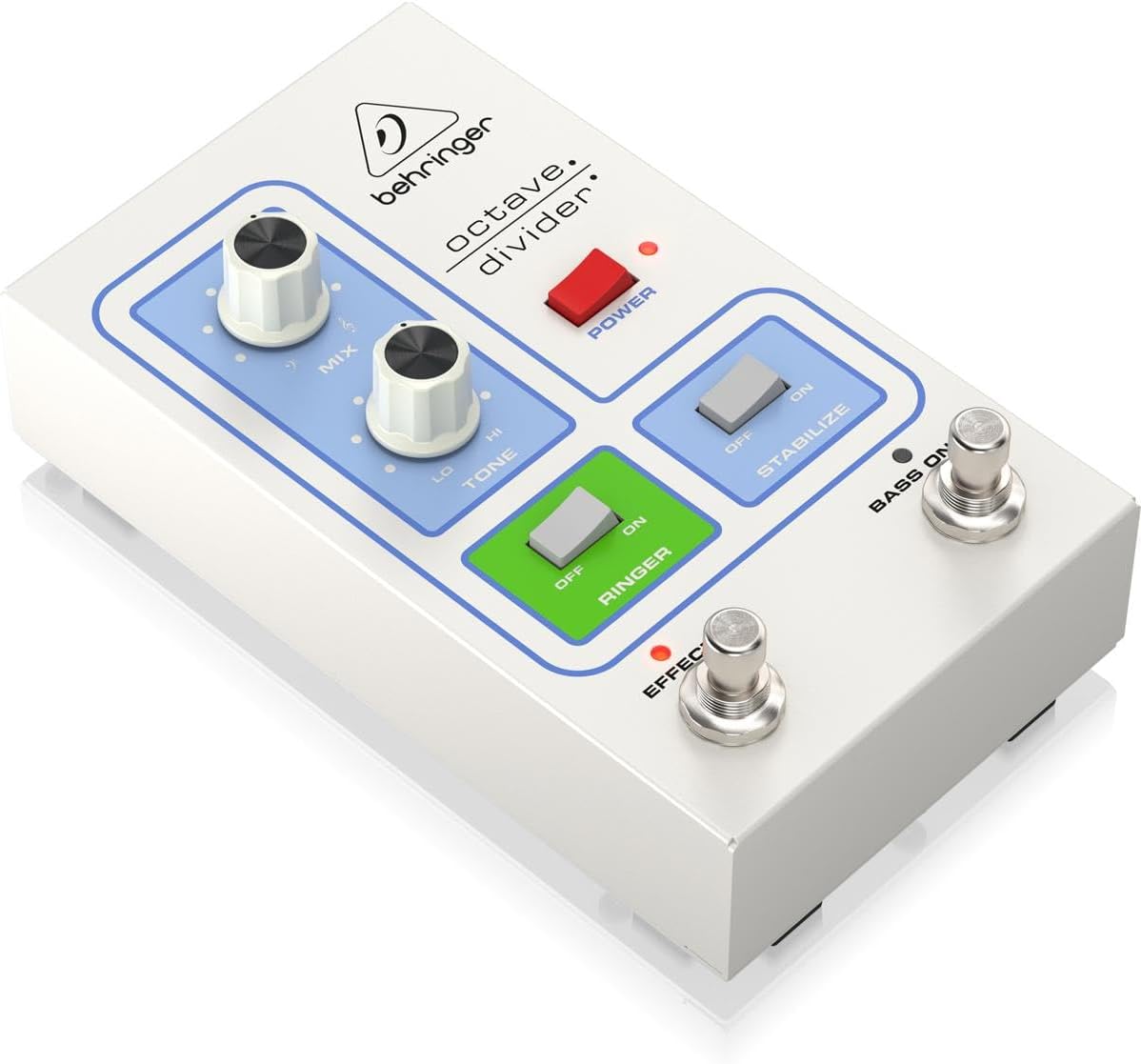 Behringer Guitar Octave Effect Pedal, Silver OCTAVE DIVIDER