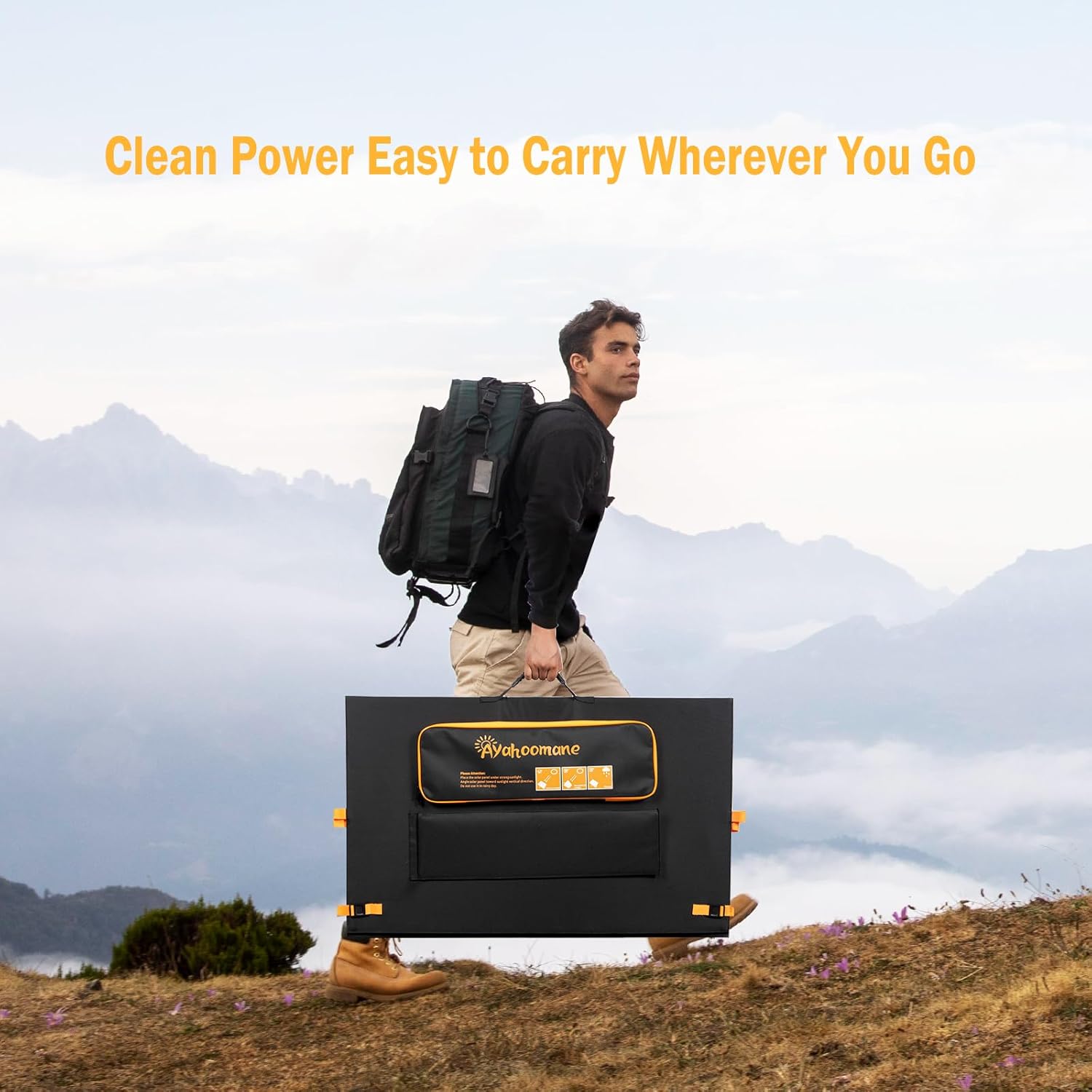 800W Portable Solar Panel,2pcs 400W,Foldable Solar Panel Power Backup,36V Output Solar Charger for Power Station Off Grid Outdoor Activities, RV, Marine,Camping, Solar Generator, IP67 Waterproof