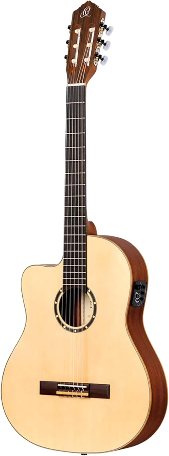 Family Series Thinline Acoustic-Electric Left-Handed Nylon Classical 6-String Guitar w/Bag