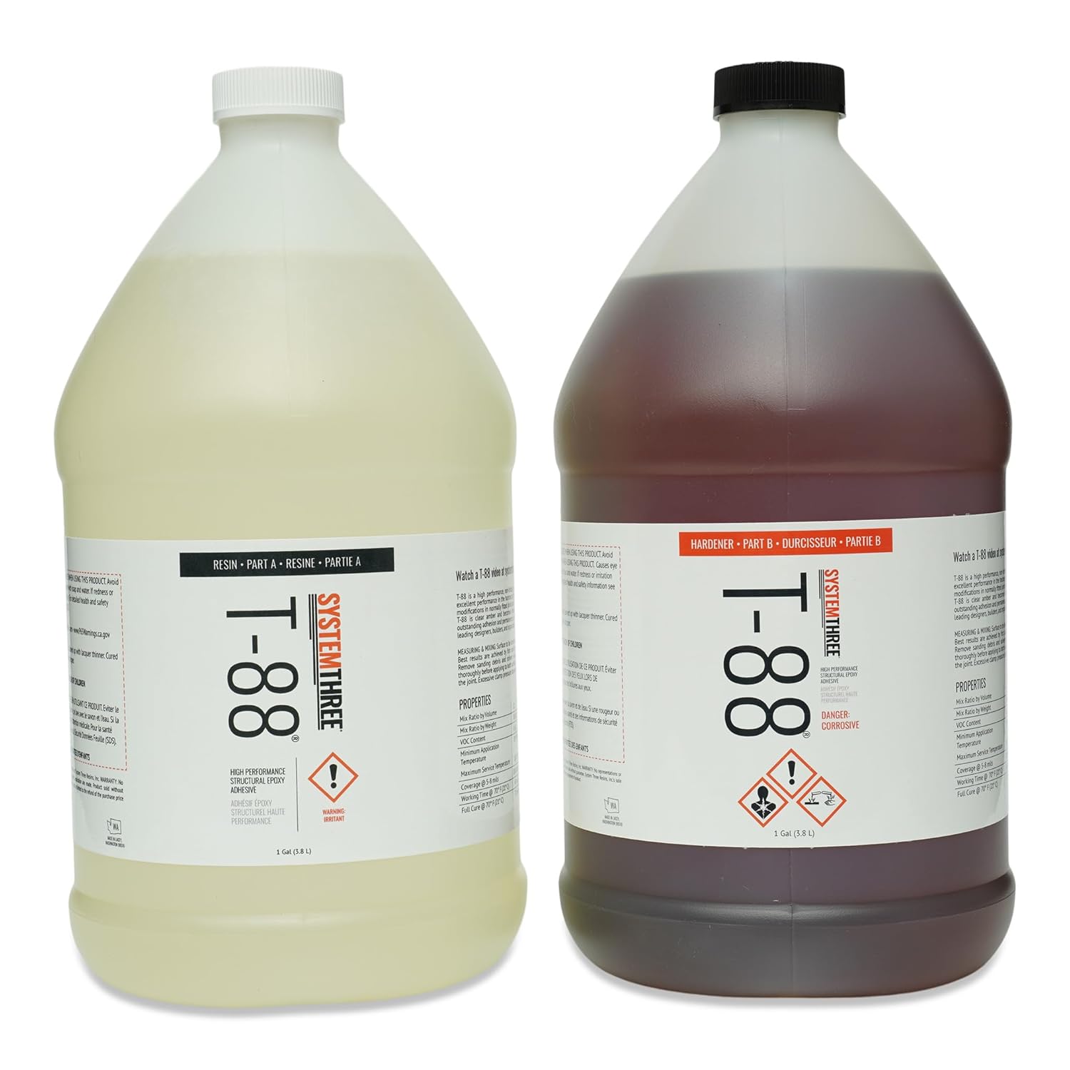 System Three T-88 Epoxy Adhesive, 2 Gallon Kit