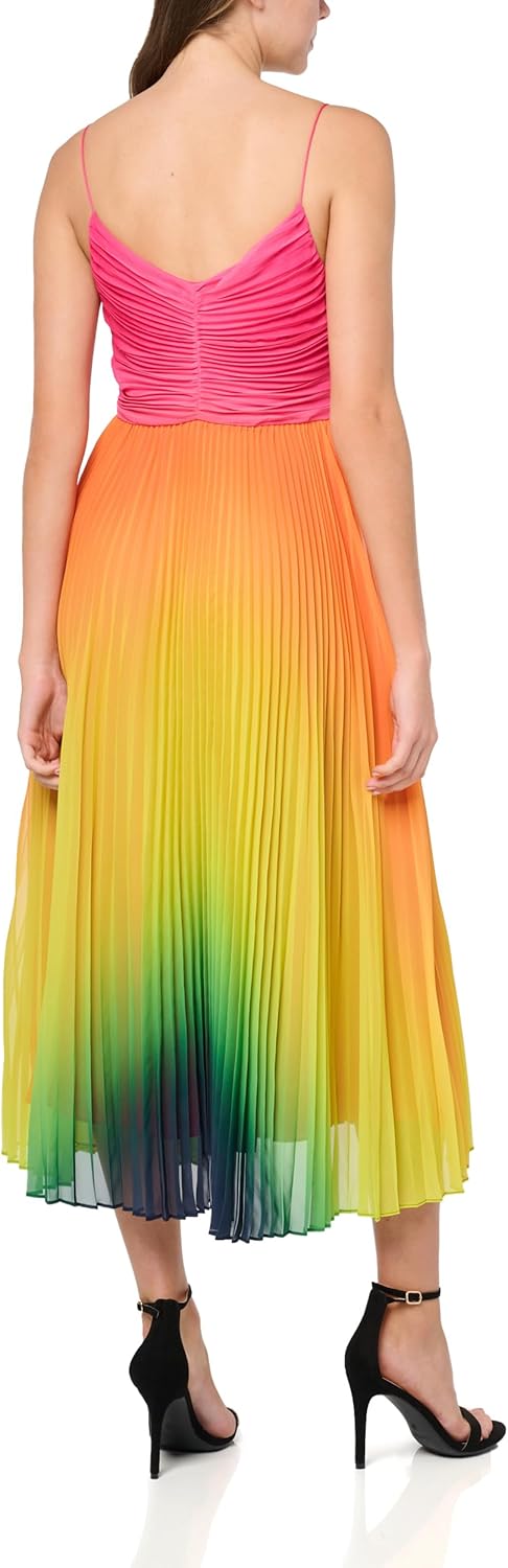 Trina Turk Women's Pleated Ombre Midi Dress