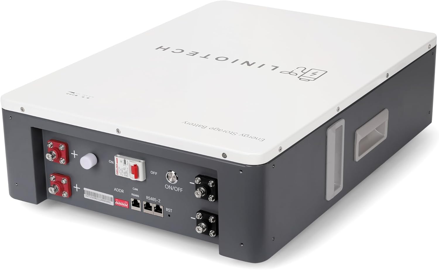 Liniotech 48V 100Ah LiFePO4 Lithium Battery, 5.12kWh Server Rack and Wall Mount Battery with Bluetooth & Smart, Built-in 100A BMS, 6500+ Cycles, for Solar, Off-Grid, Backup Power, Mobile App Control