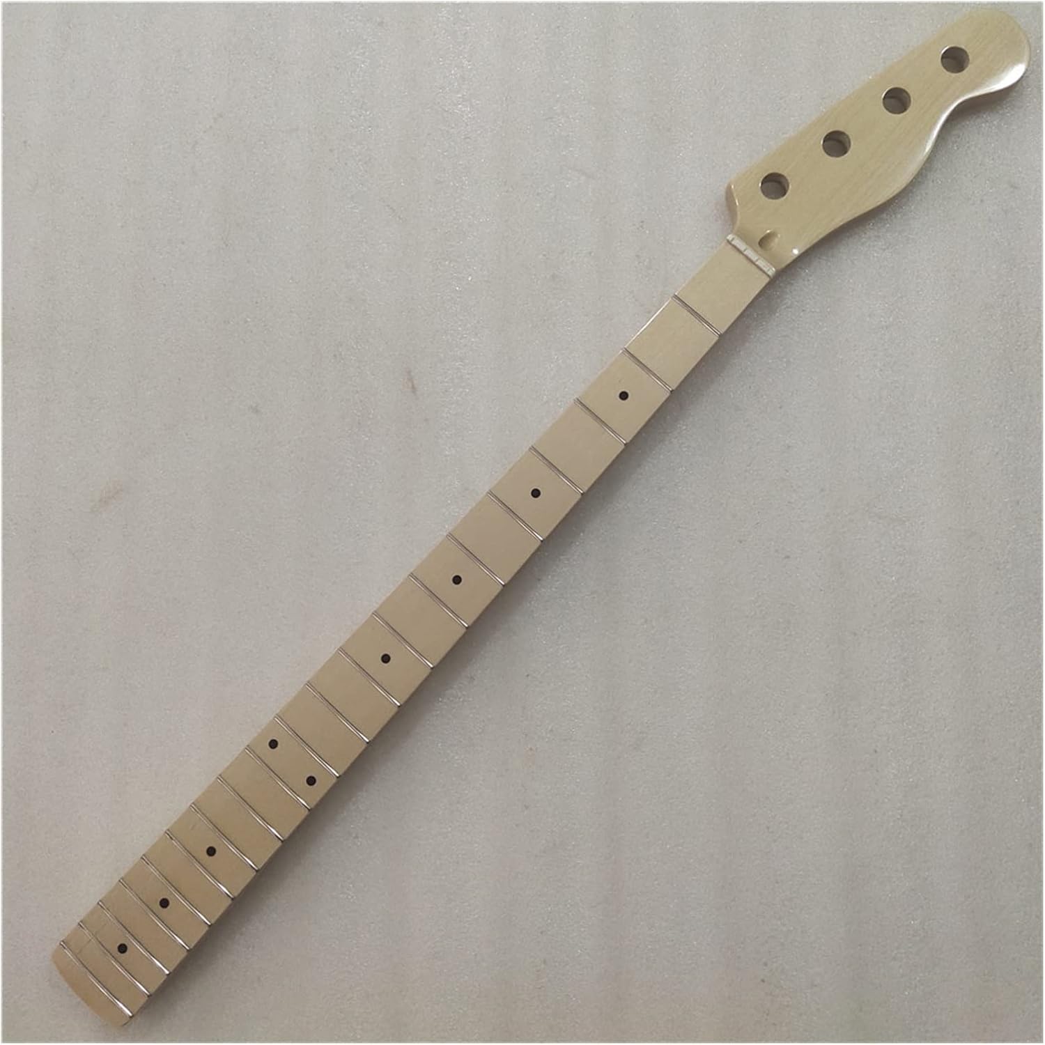 TSTS Maple 20 Fret Bass Guitar Neck Replacement 4 String Maple Fingerboard Inlay Guitar ​Neck Replacement