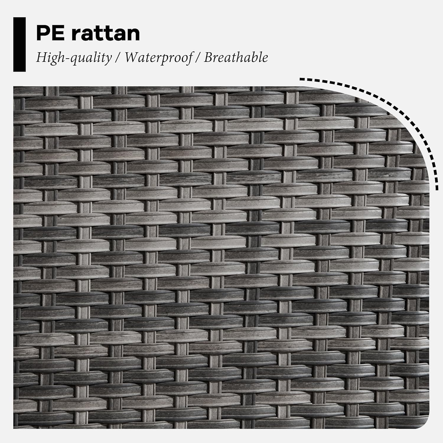 HOOOWOOO 13 Piece Patio Sectional Furniture Set with Fire Pit Table,Modern Wicker Outdoor Conversation Sofa Sets,All Weather Modular L Shaped Outside Couch Swivel Chair Set(Light Grey)