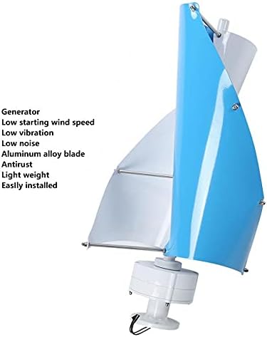 Wind Generator Spiral Vertical-Shaft Medium Voltage 200W Wind Turbine Generator Windmill Fit