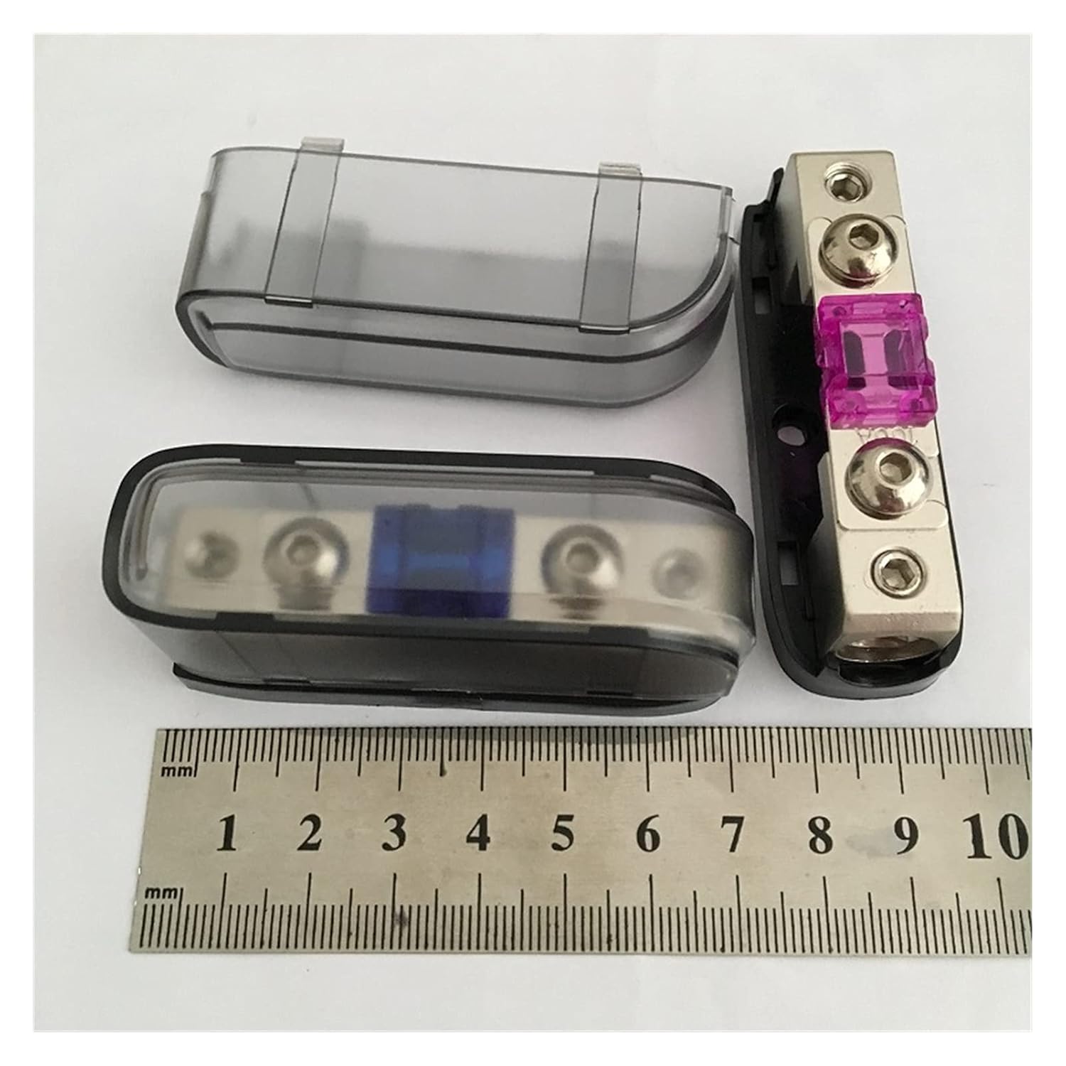 5pcs/lot Car Truck Audio Amplifier Mini ANL Fuse Holder Block with Fuse and Free M3 Wrench(with 5pcs 30A Fuse)