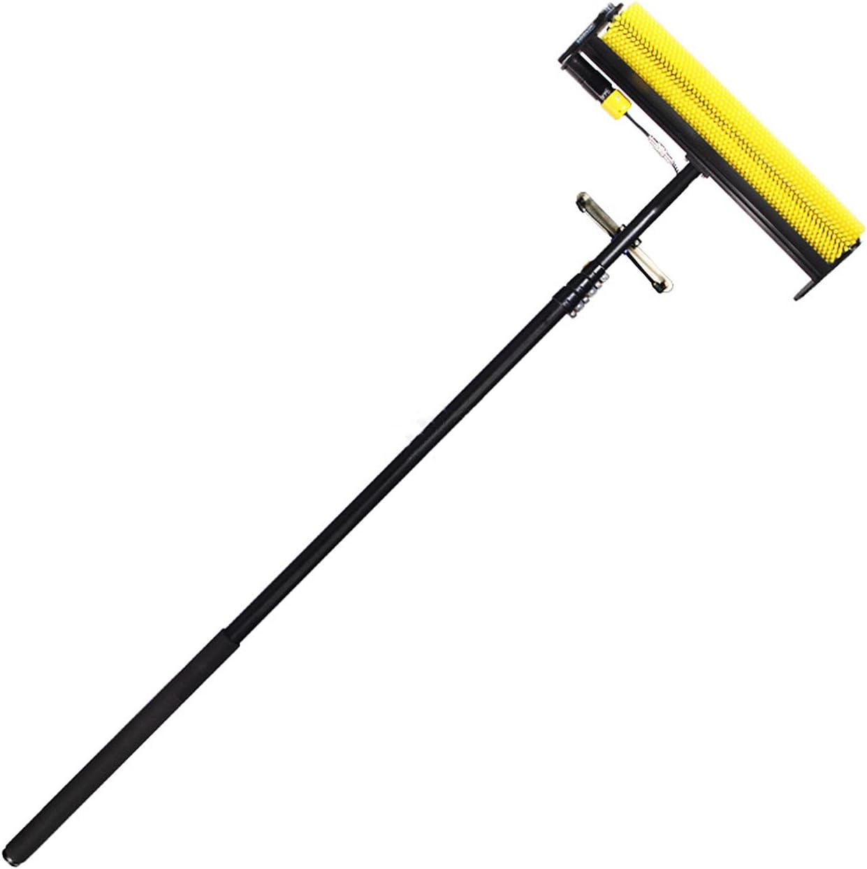 Cleaning Brush Electric Photovoltaic Solar Panel Cleaning Roller Brush with Lithium Battery, Extendable Window Cleaning Pole Cleaner Kit, Electric Swimming Pool Brush,7.5M / 24.6Ft