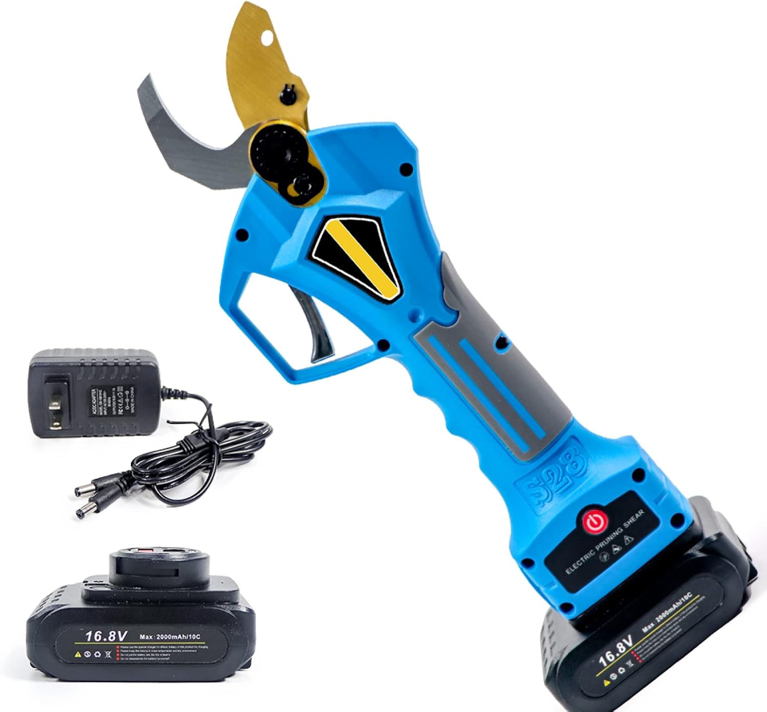 Electric Pruning Shears Brushless Cordless Pruner Lithium Powered Fruit Tree Bonsai Pruning with Battery Cordless Electric 16.8V