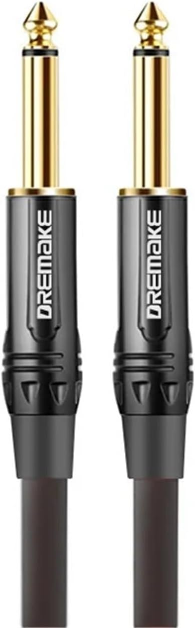 Jack 6.5mm Audio Cable Male To Male Guitar Cable for Electronic Musical Instrument ConnectTo Audio Amplifiers Etc(1m)