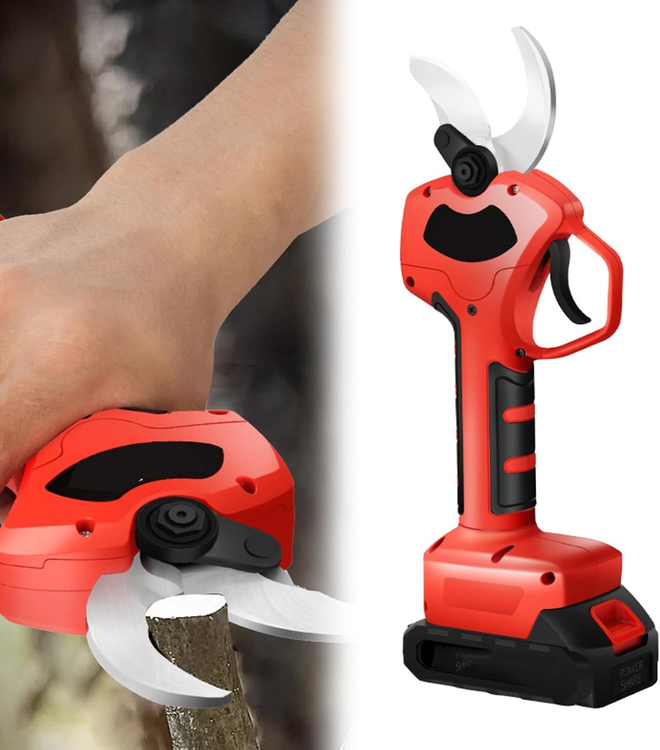 Professional Electric Pruners,Garden Tree Pruner With Brushless Motor, Adjustable Cutting Diameter, Suitable For Garden Pruning(Size:A)