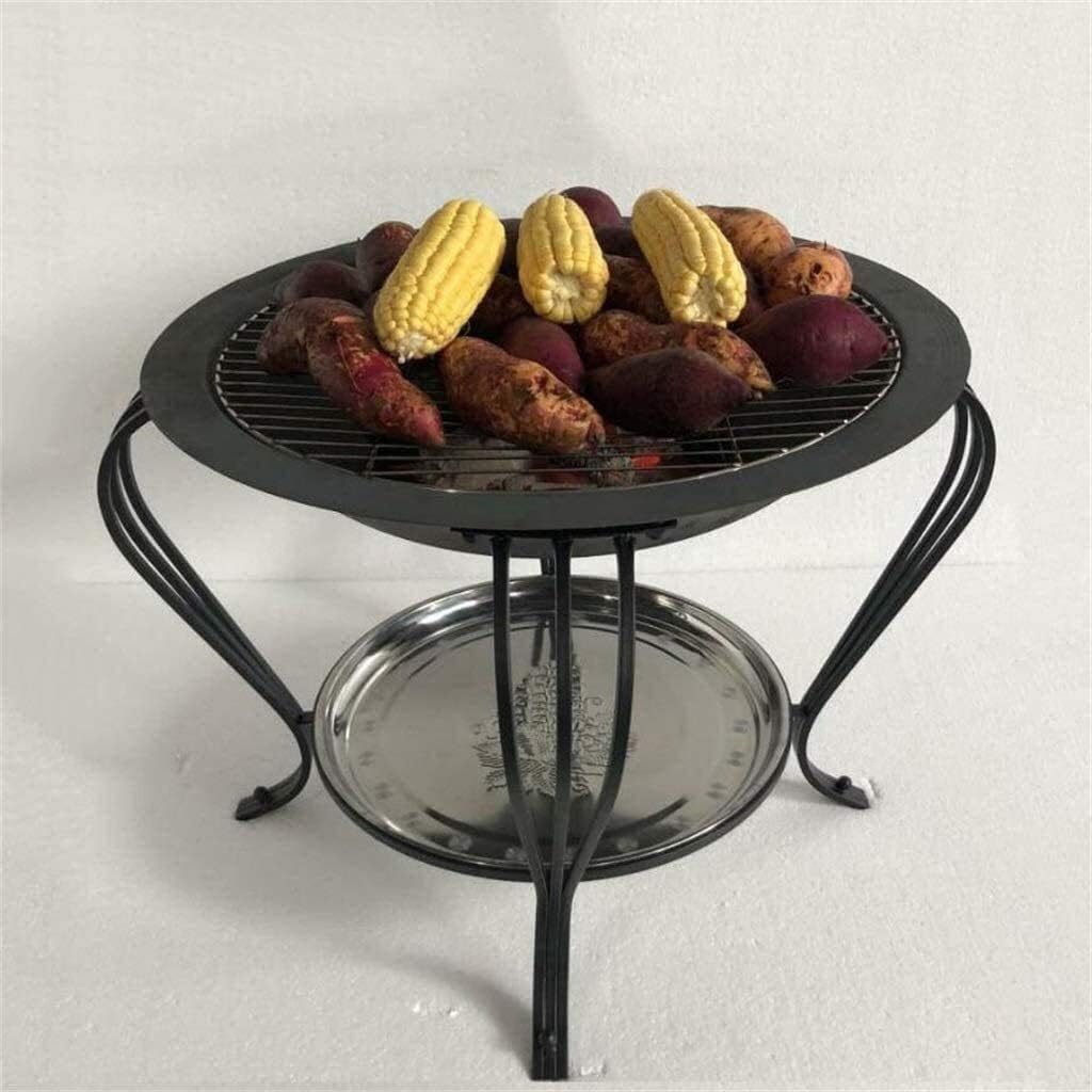 Fire Pits Outdoor Wood Burning Fire Pits Outdoor Fire Wood Burning Patio Coal Grill Firepit for Outside Grill Charcoal Smokeless Grill with Spark Screen Poker with Cover BBQ Cooking for Outside Campin